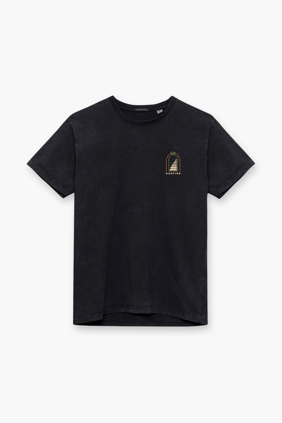 kaotiko Camiseta Washed Trust Your Intuition Black Oferta exclusiva