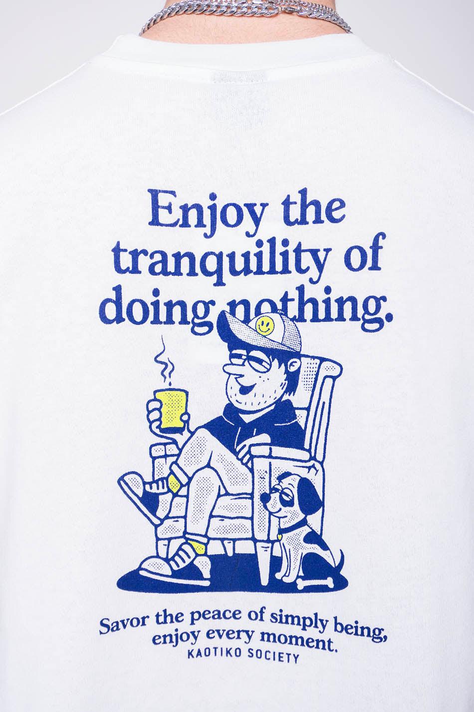 kaotiko Camiseta Doing Nothing Organic Cotton White Ofertas de temporada