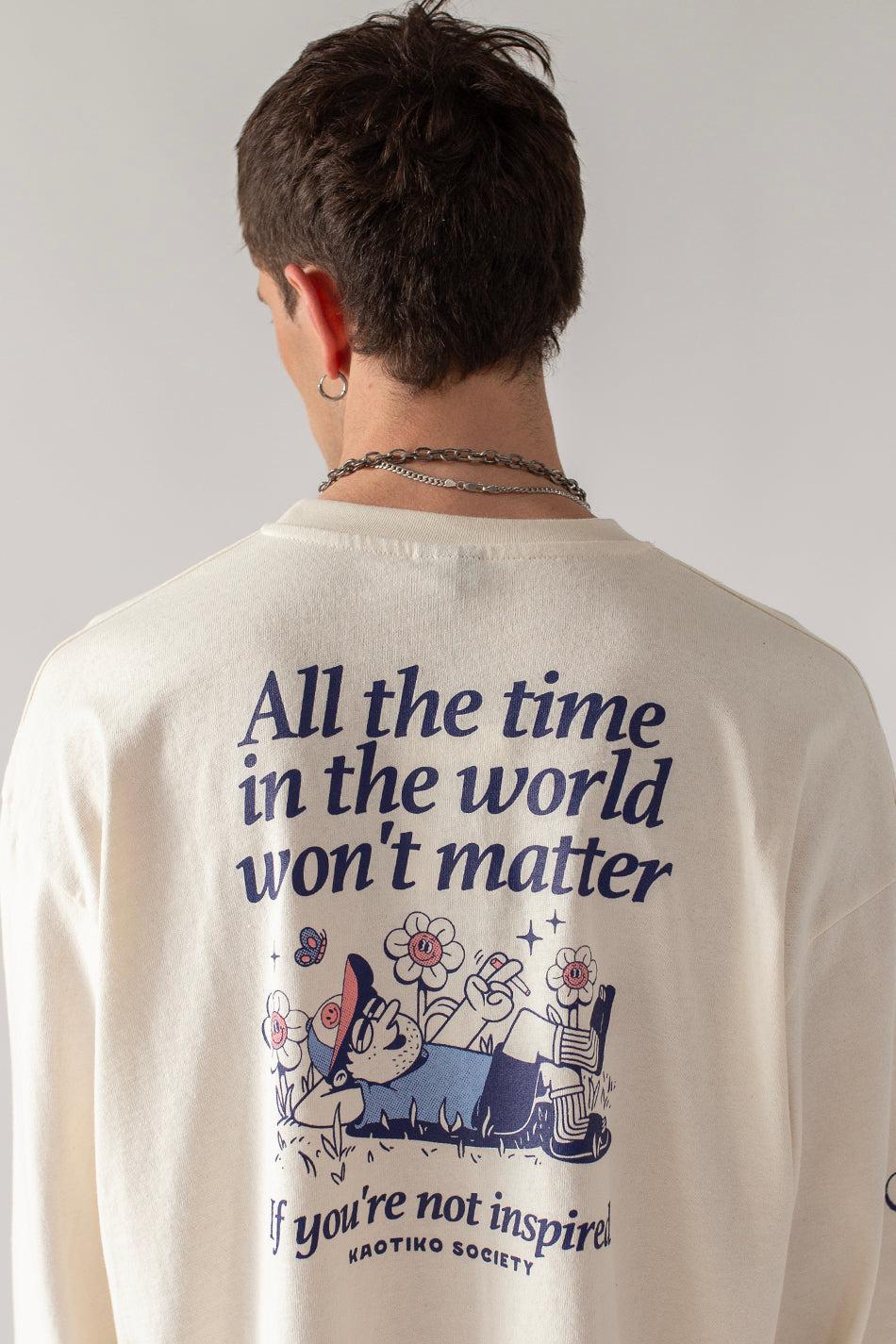 kaotiko Camiseta Organic Cotton All The Time Ivory Ofertas especiales