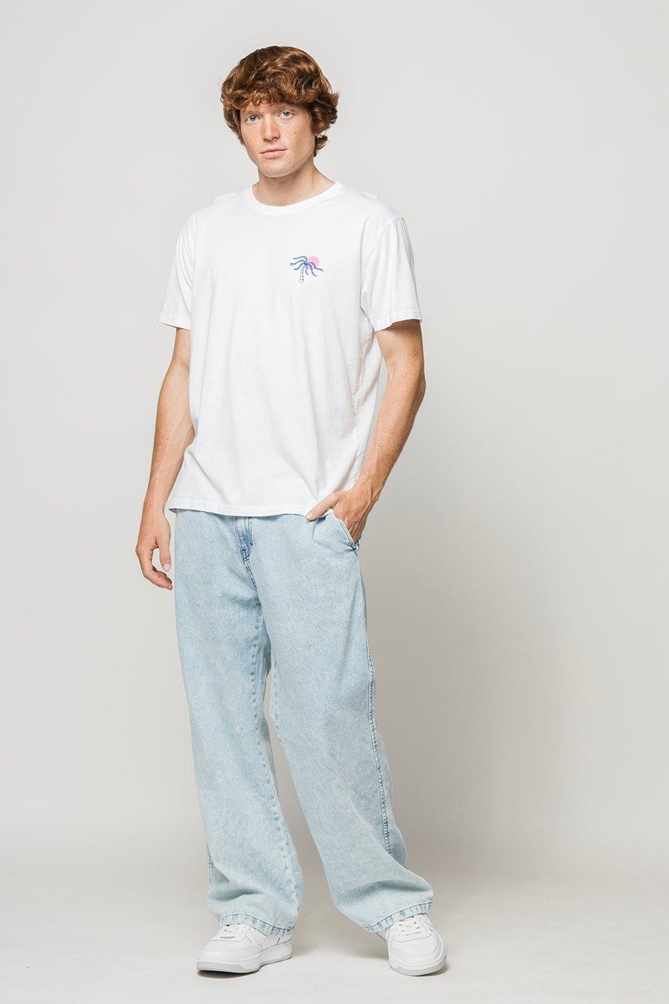 kaotiko Camiseta Washed Serving Good White Rebajas de fin de temporada