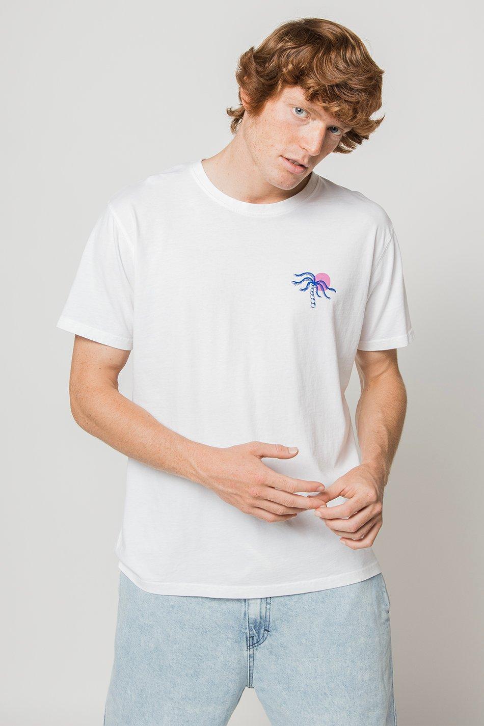 kaotiko Camiseta Washed Serving Good White Rebajas de fin de temporada