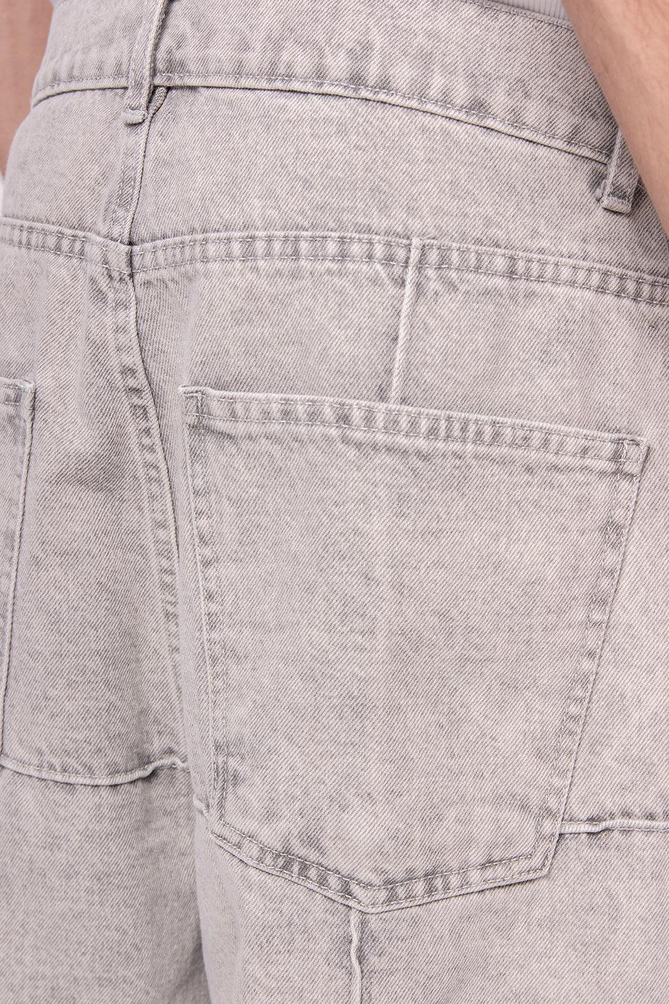 kaotiko Pantalón Washed Patched Pearl Gray Outlet
