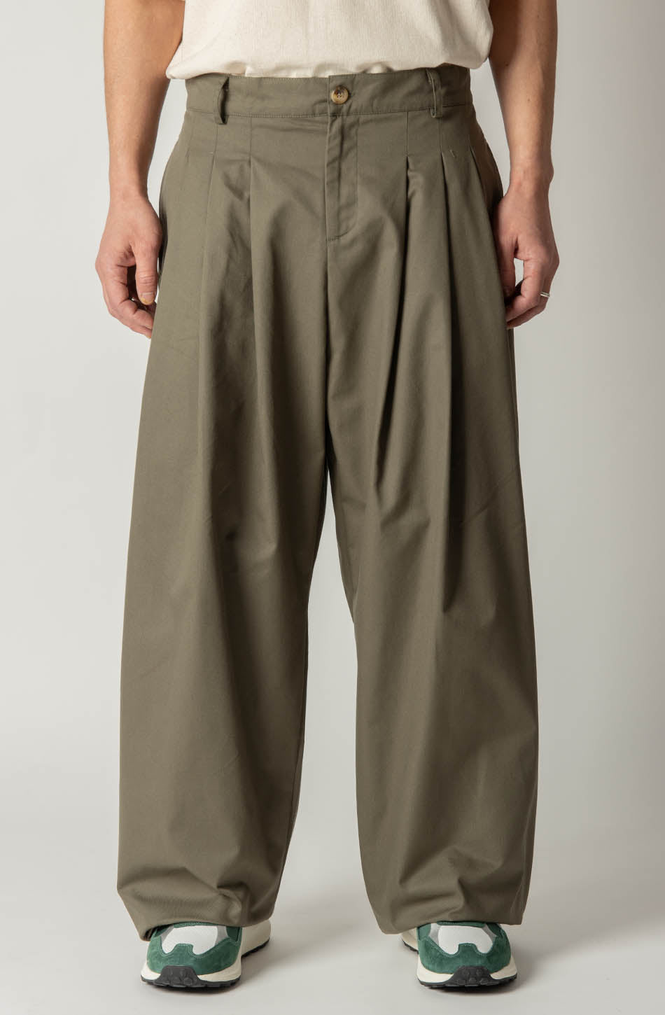 kaotiko Pantalón Norway Wide Leg Army Descuento