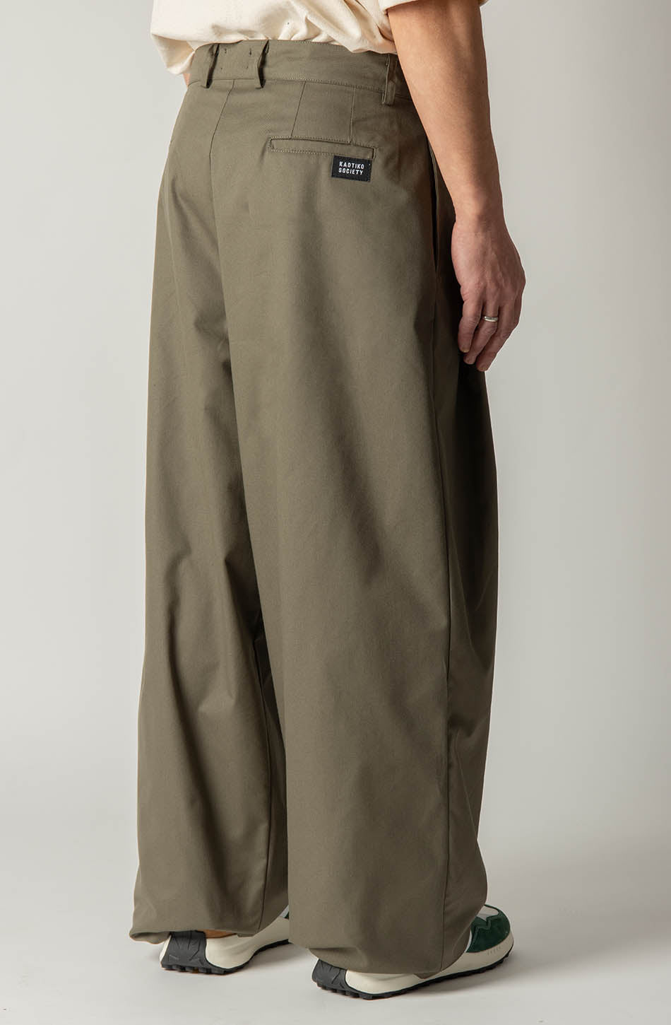 kaotiko Pantalón Norway Wide Leg Army Descuento