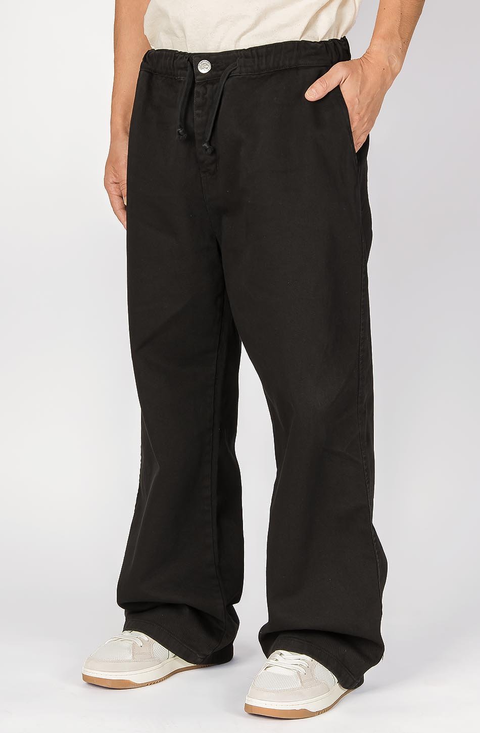 kaotiko Pantalón Casual Denim Black Rebajas online