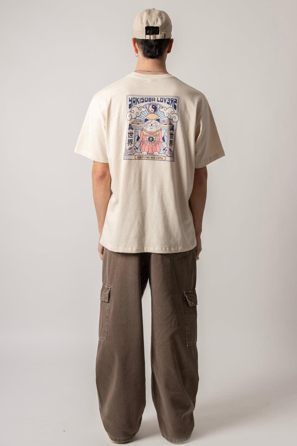 kaotiko Pantalón Cargo Loose Washed Brown Último día