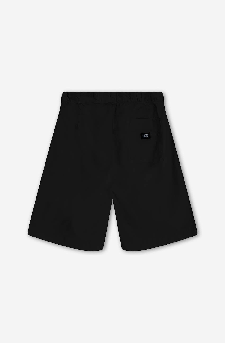 kaotiko Bermuda Relaxed Canvas Pinzas Black Limitado a 3 días