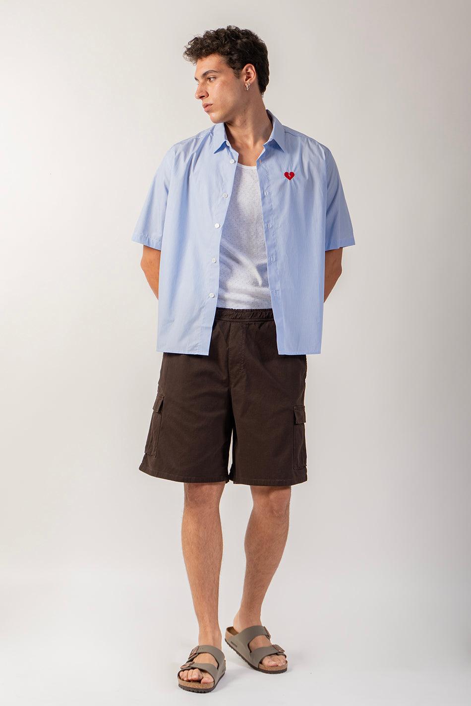 kaotiko Bermuda Cargo Wide Leg Brown Light Precios de Black Friday