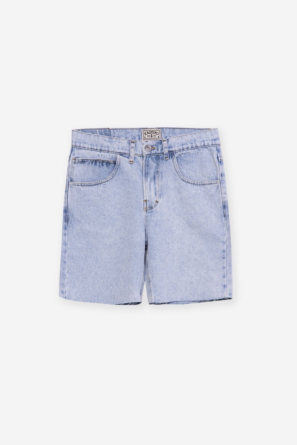 kaotiko Bermuda Baggy Acid Denim Última moda