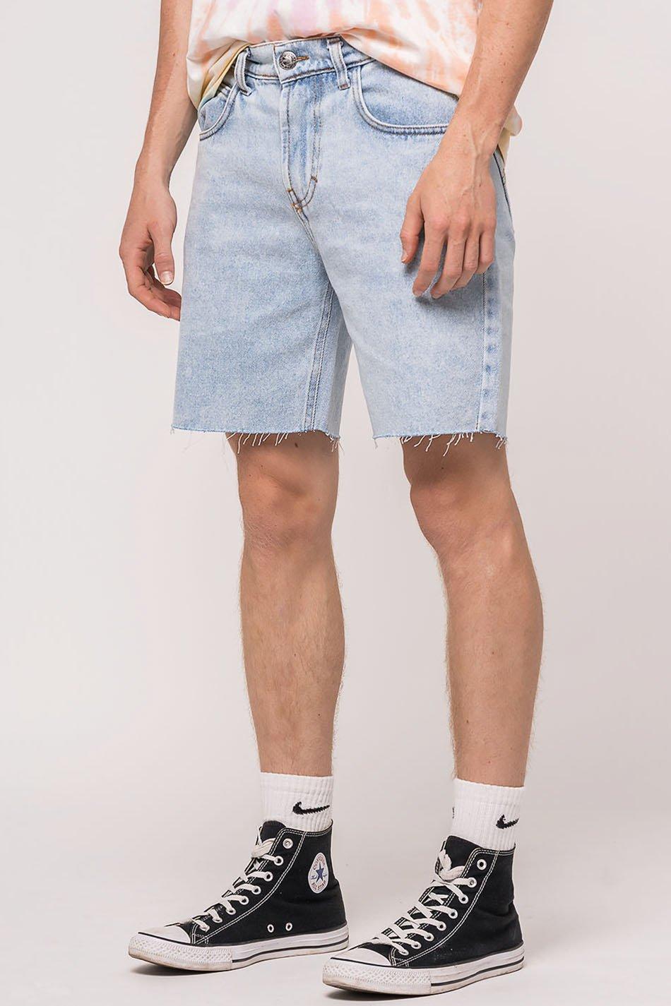 kaotiko Bermuda Baggy Acid Denim Última moda