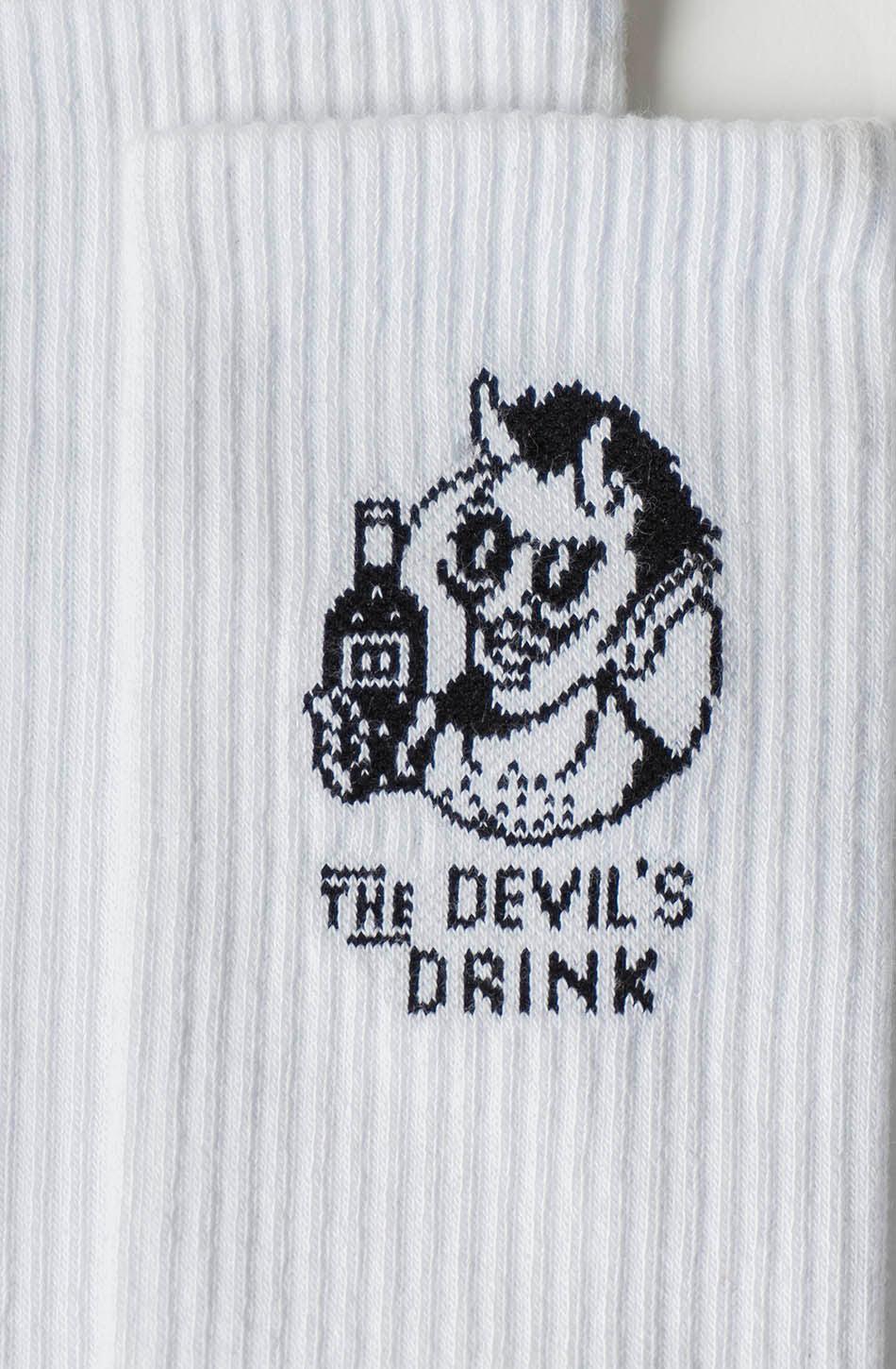 kaotiko Calcetines Devil Drinks White Rebajas