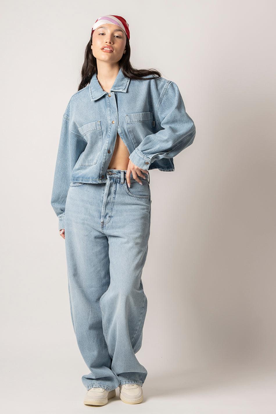 kaotiko Chaqueta Pockets Washed Denim Último día