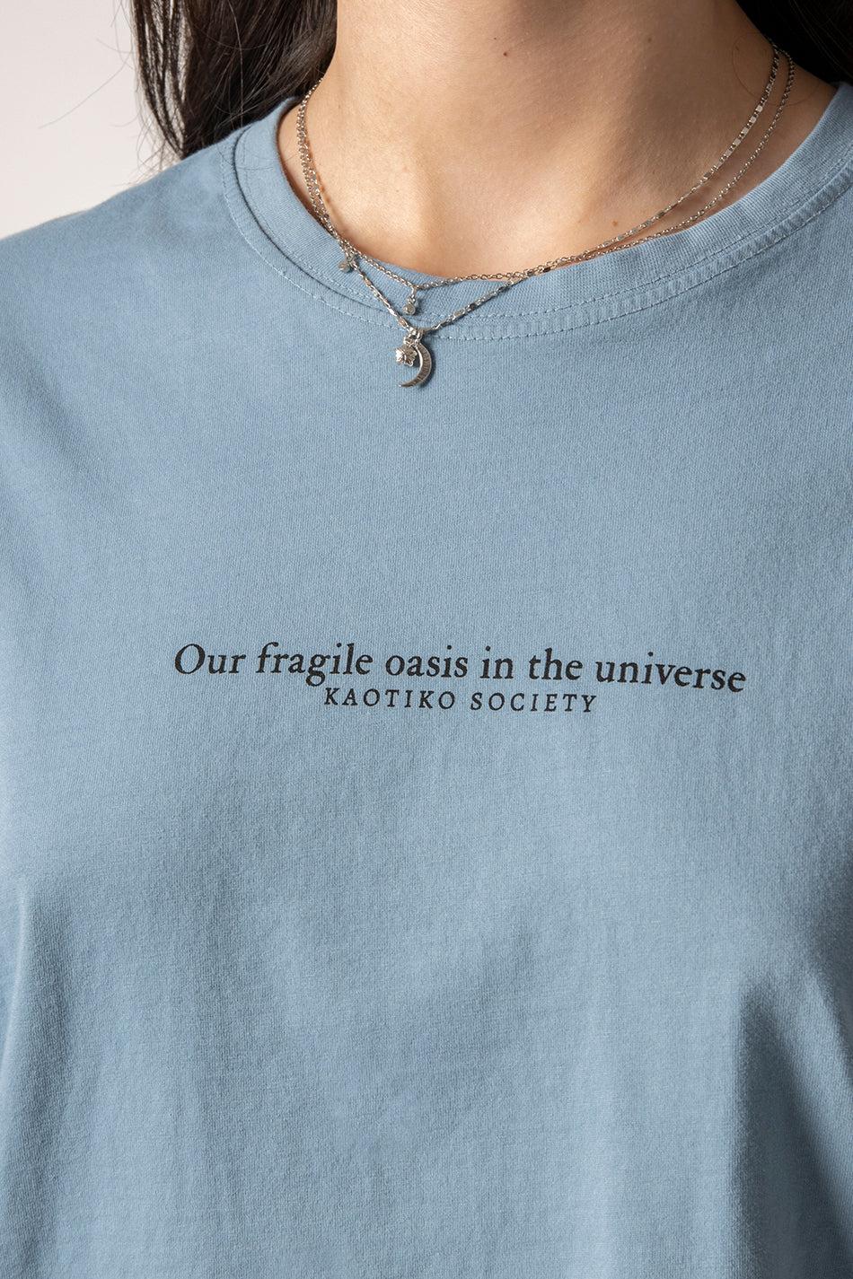 kaotiko Camiseta Washed Oasis Blue Fly Grandes descuentos