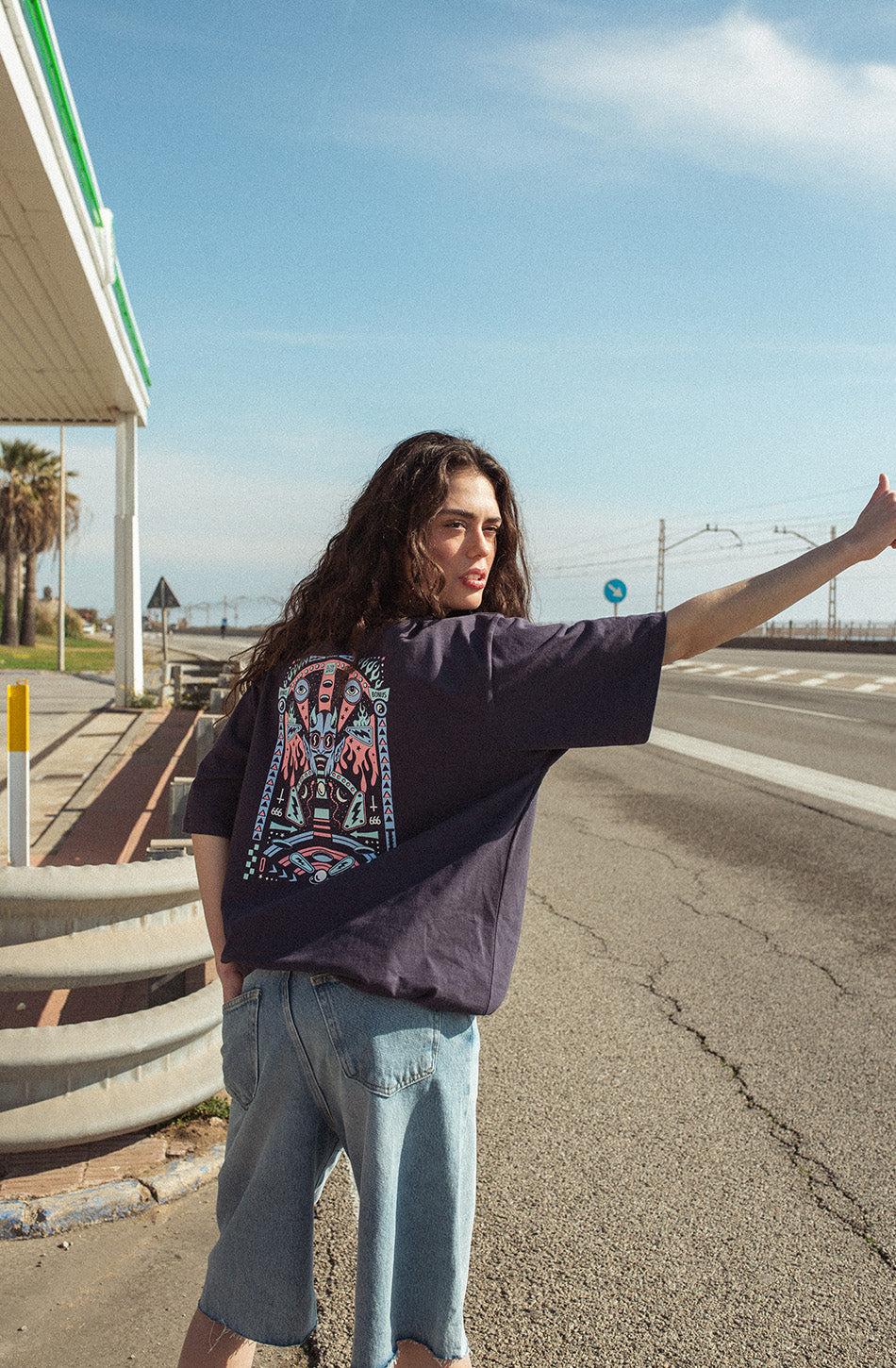 kaotiko Camiseta Pinball Navy Envío internacional gratuito