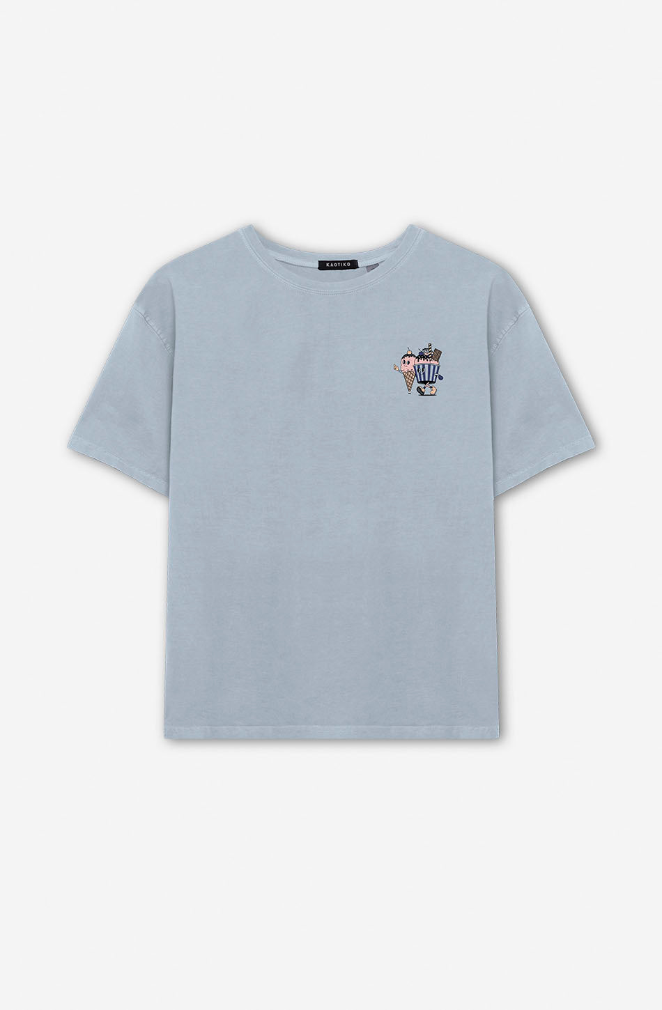 kaotiko Camiseta Washed Ice Cream Steel Limitado a 3 días