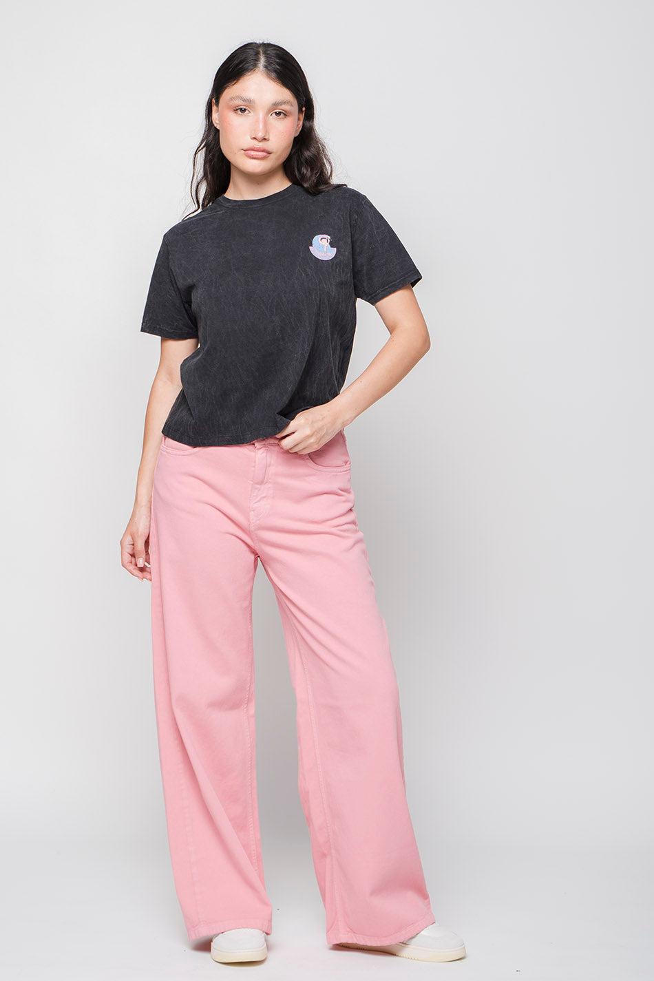 kaotiko Camiseta Washed Timeless Immensity Black Libre de impuestos