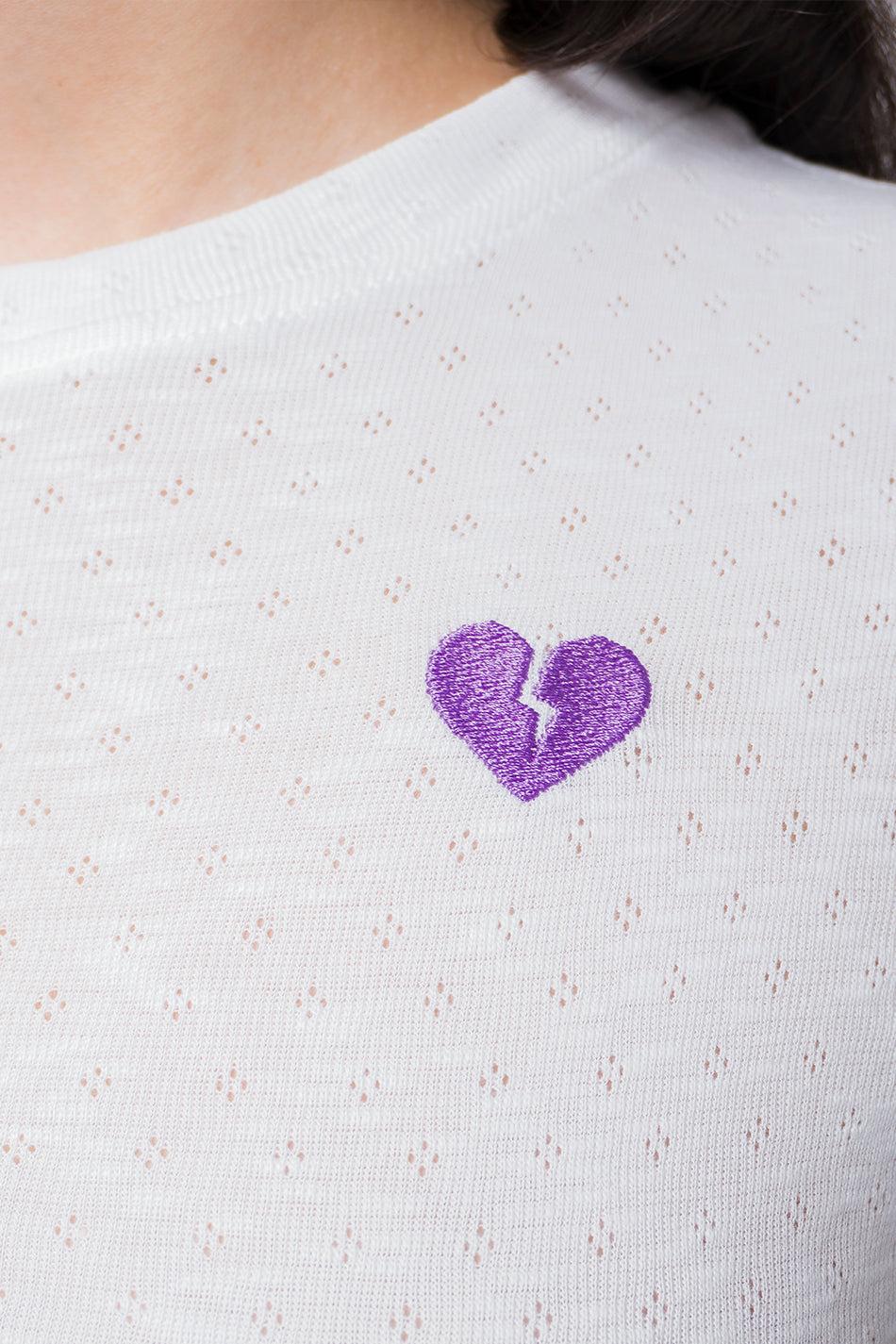 kaotiko Camiseta Broken Heart White/ Mallow Descuentos del mes