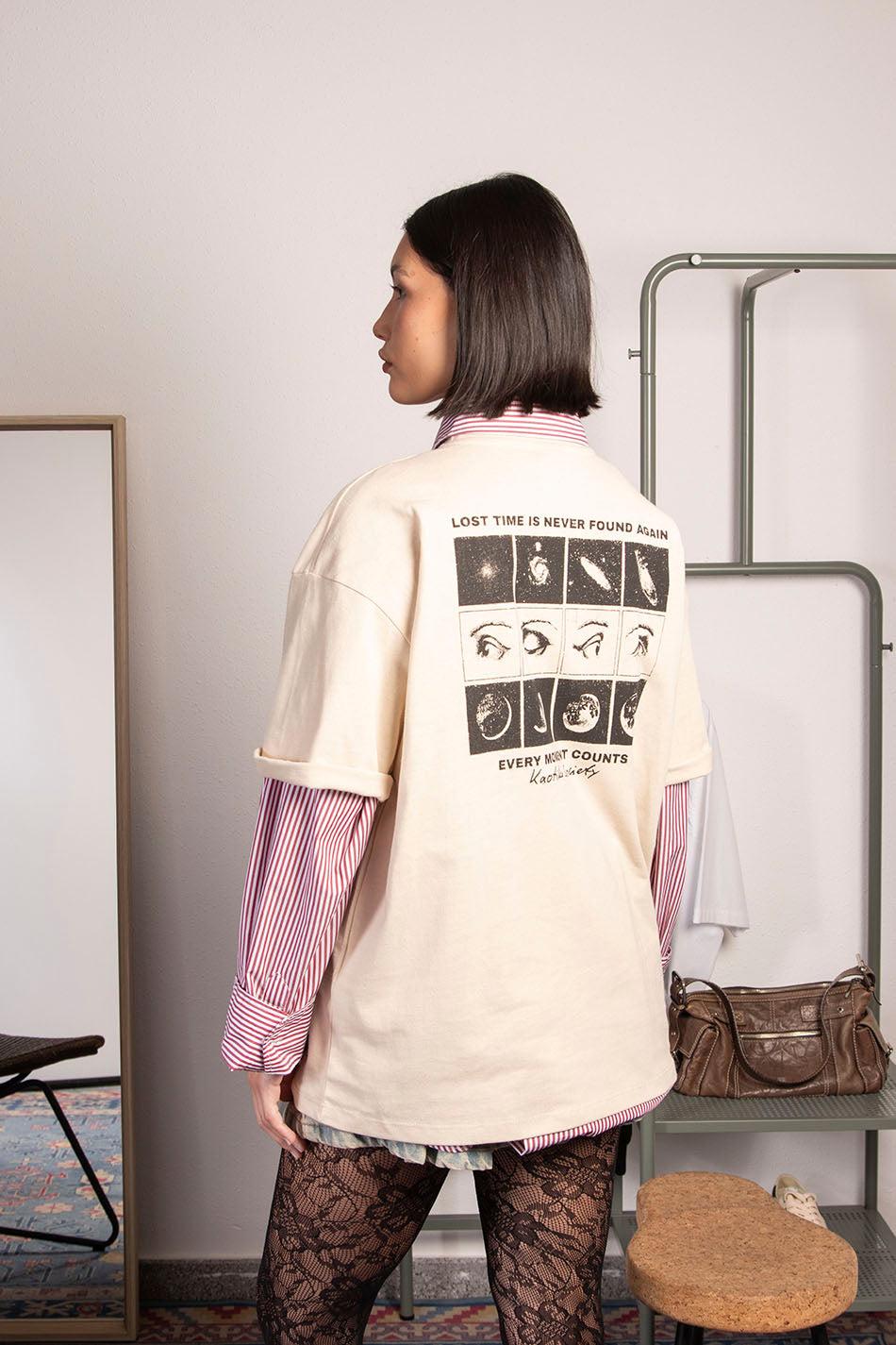 kaotiko Camiseta Phases Eye Stone Grandes ahorros