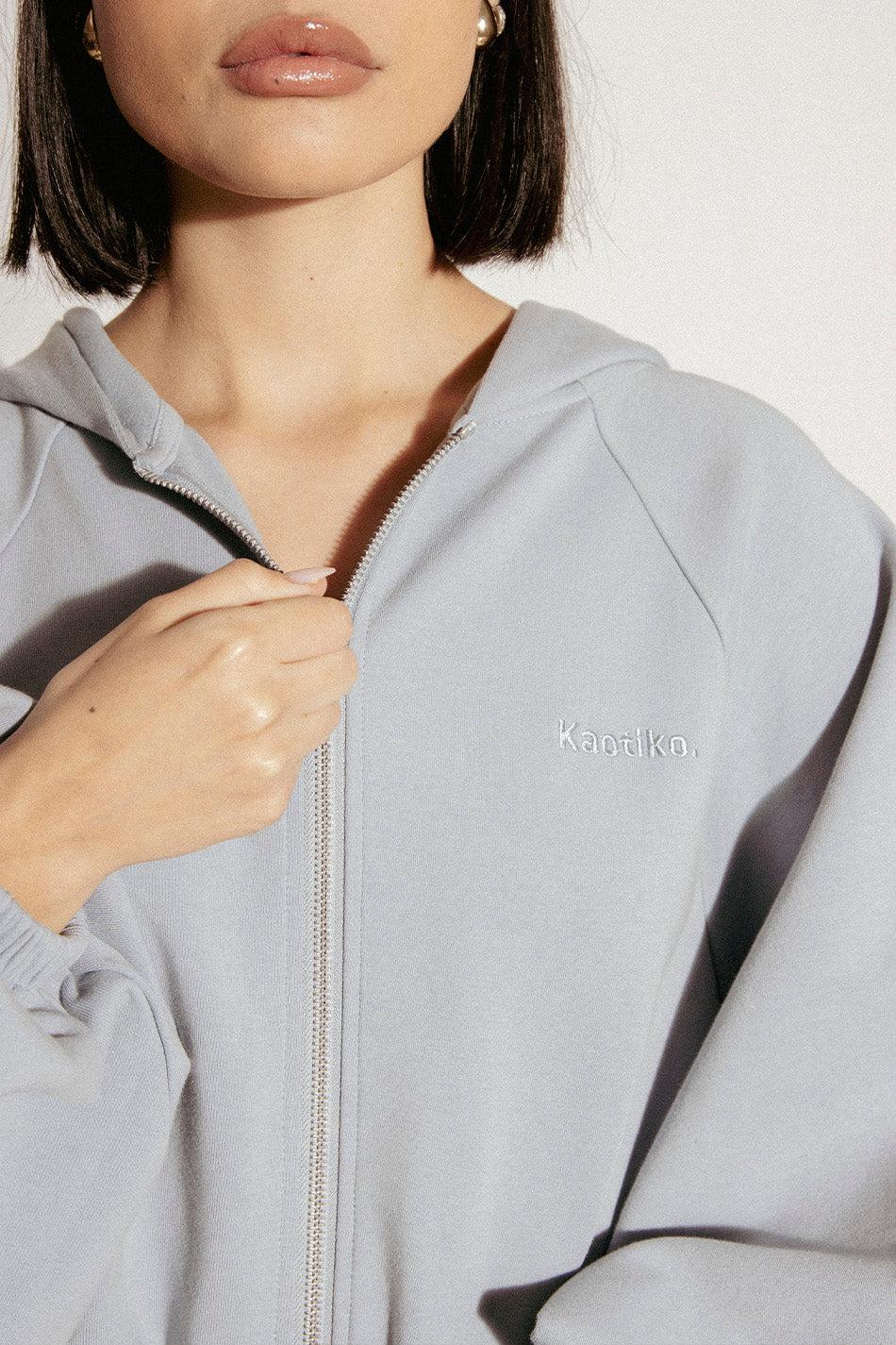 kaotiko Sudadera Zipper Jacket Giulia Interlock Iceberg Oferta especial
