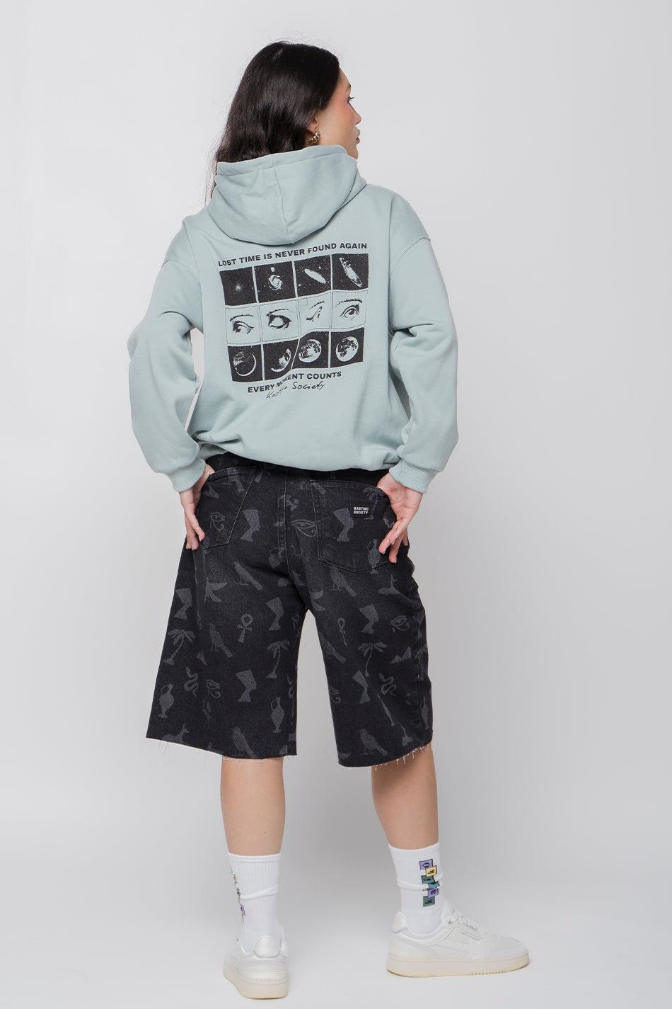 kaotiko Sudadera Washed Phases Eyes Cloud Precio de fábrica