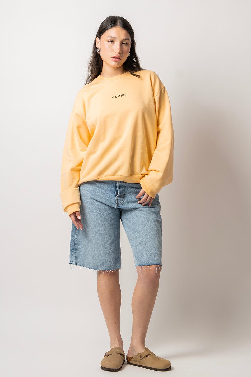 kaotiko Sudadera Bruna Vainilla Superdescuento