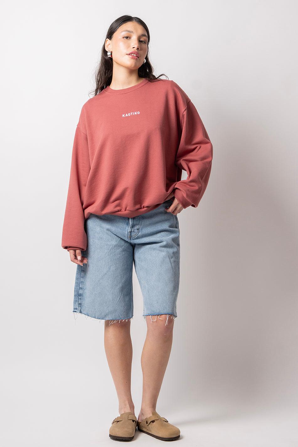 kaotiko Sudadera Bruna Burgundy Liquidación