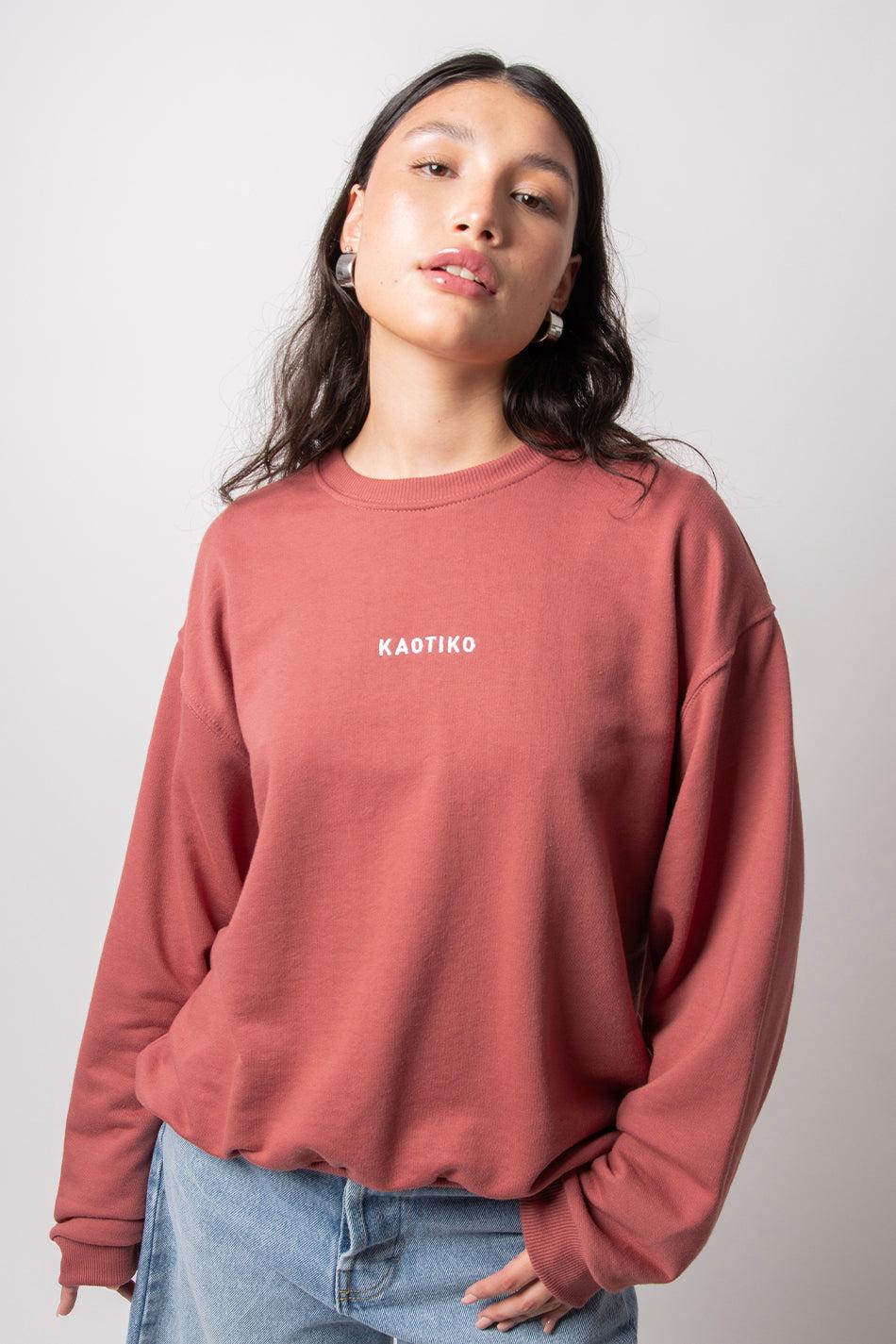 kaotiko Sudadera Bruna Burgundy Liquidación