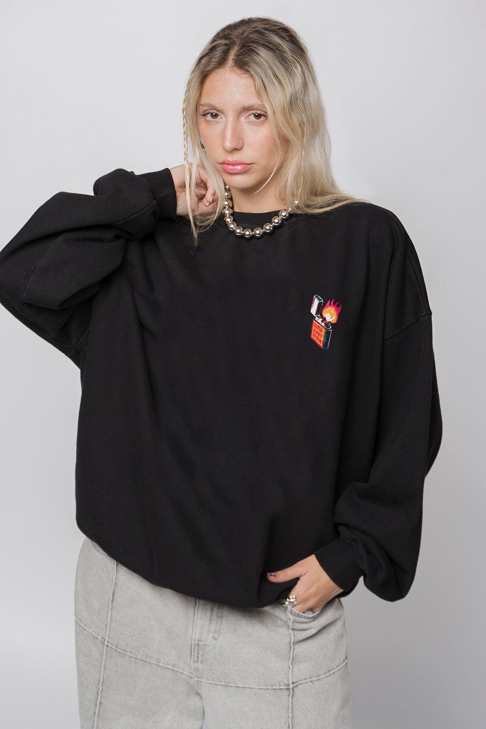kaotiko Sudadera Washed Unknown Trip Black Envío internacional gratuito