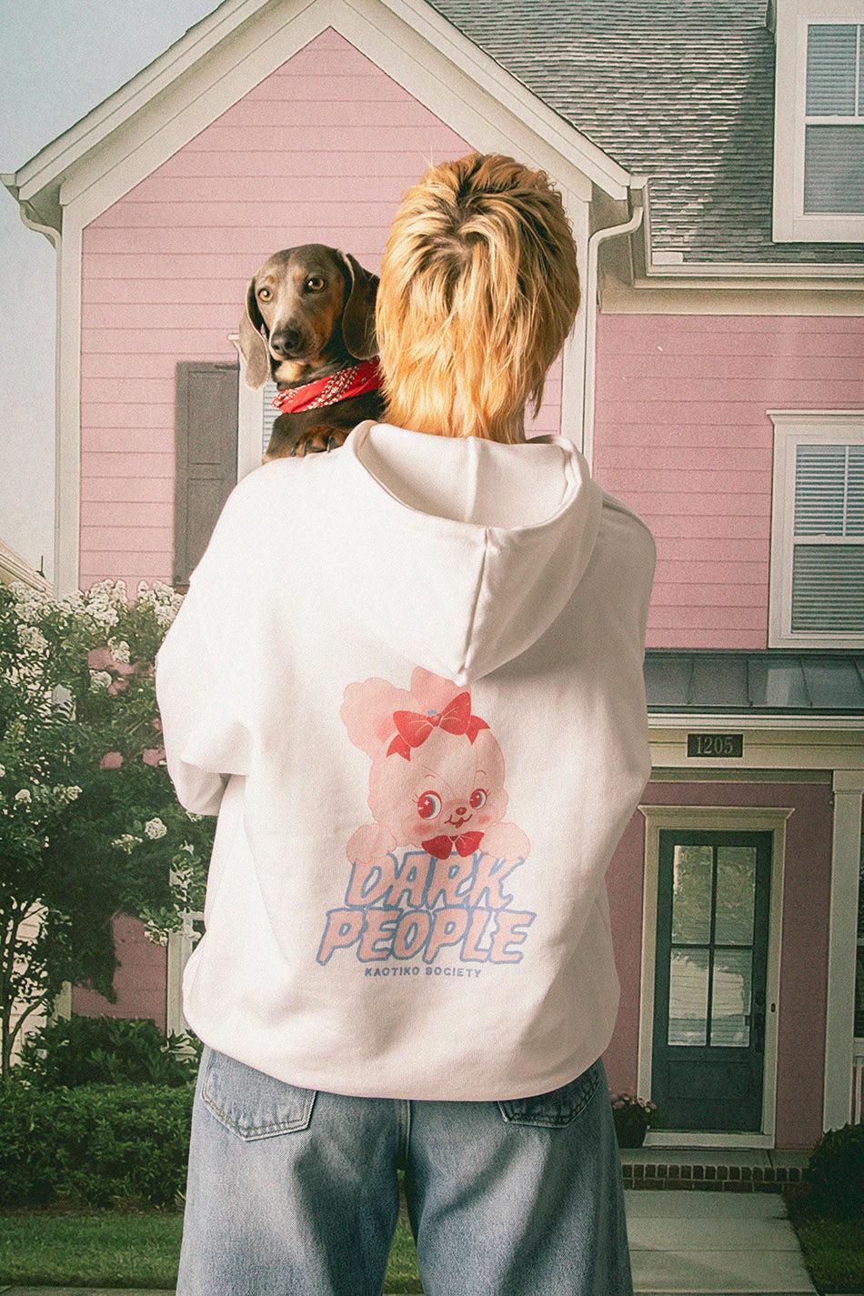 kaotiko Sudadera Dark People Organic Cotton White Limitado a 3 días