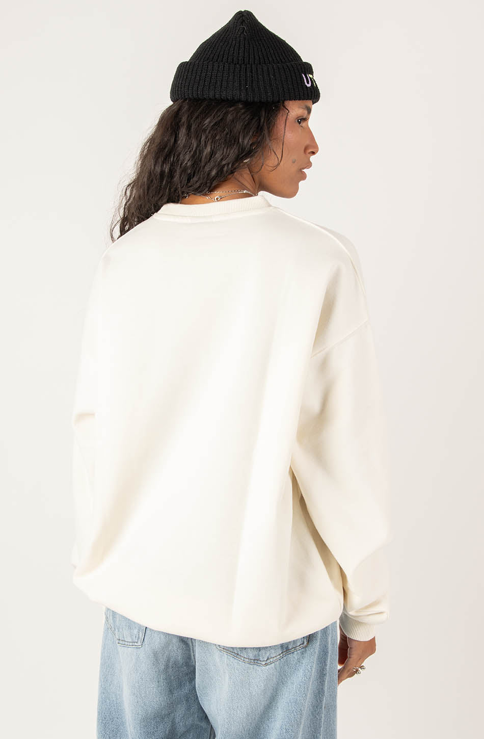kaotiko Sudadera Under Her Eyes Ivory Precios de Black Friday