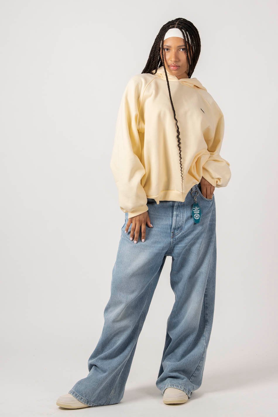 kaotiko Sudadera Emily Cream Descuentos del mes