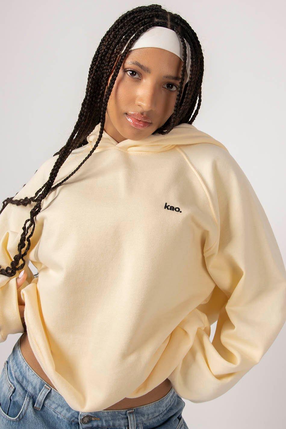 kaotiko Sudadera Emily Cream Descuentos del mes
