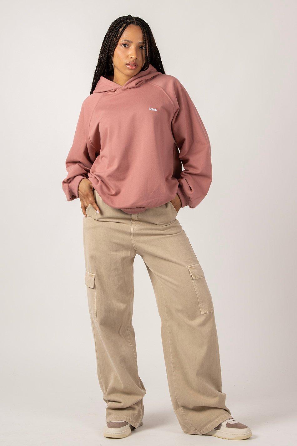 kaotiko Sudadera Emily Soft Burgundy Oferta exclusiva
