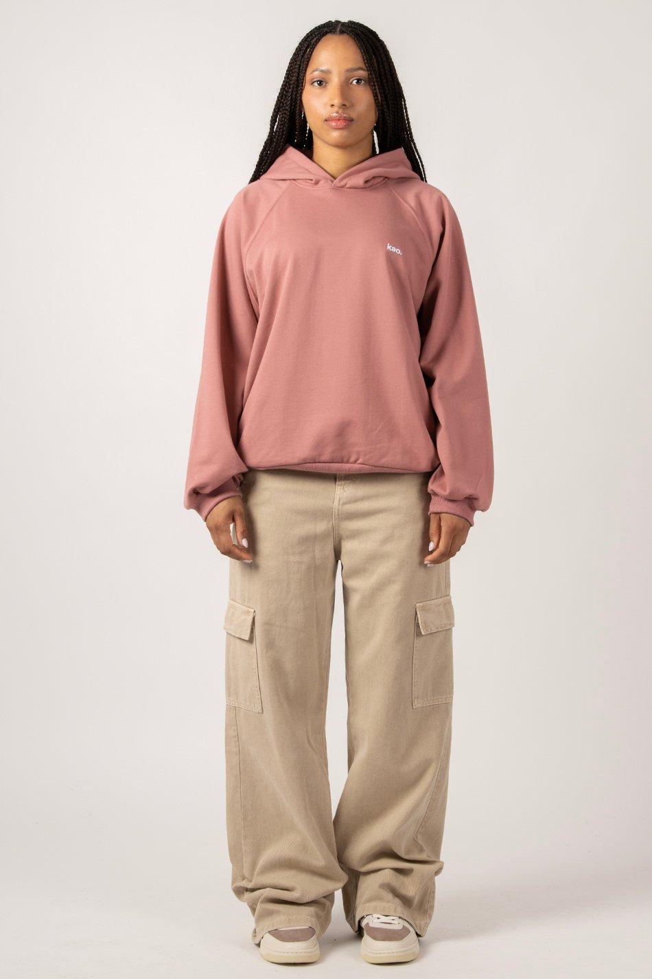 kaotiko Sudadera Emily Soft Burgundy Oferta exclusiva