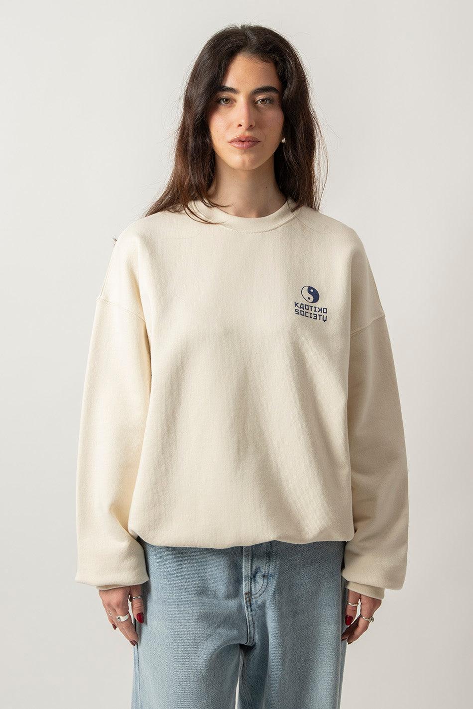 kaotiko Sudadera Yakisoba Lovers Organic Cotton Ivory Última moda