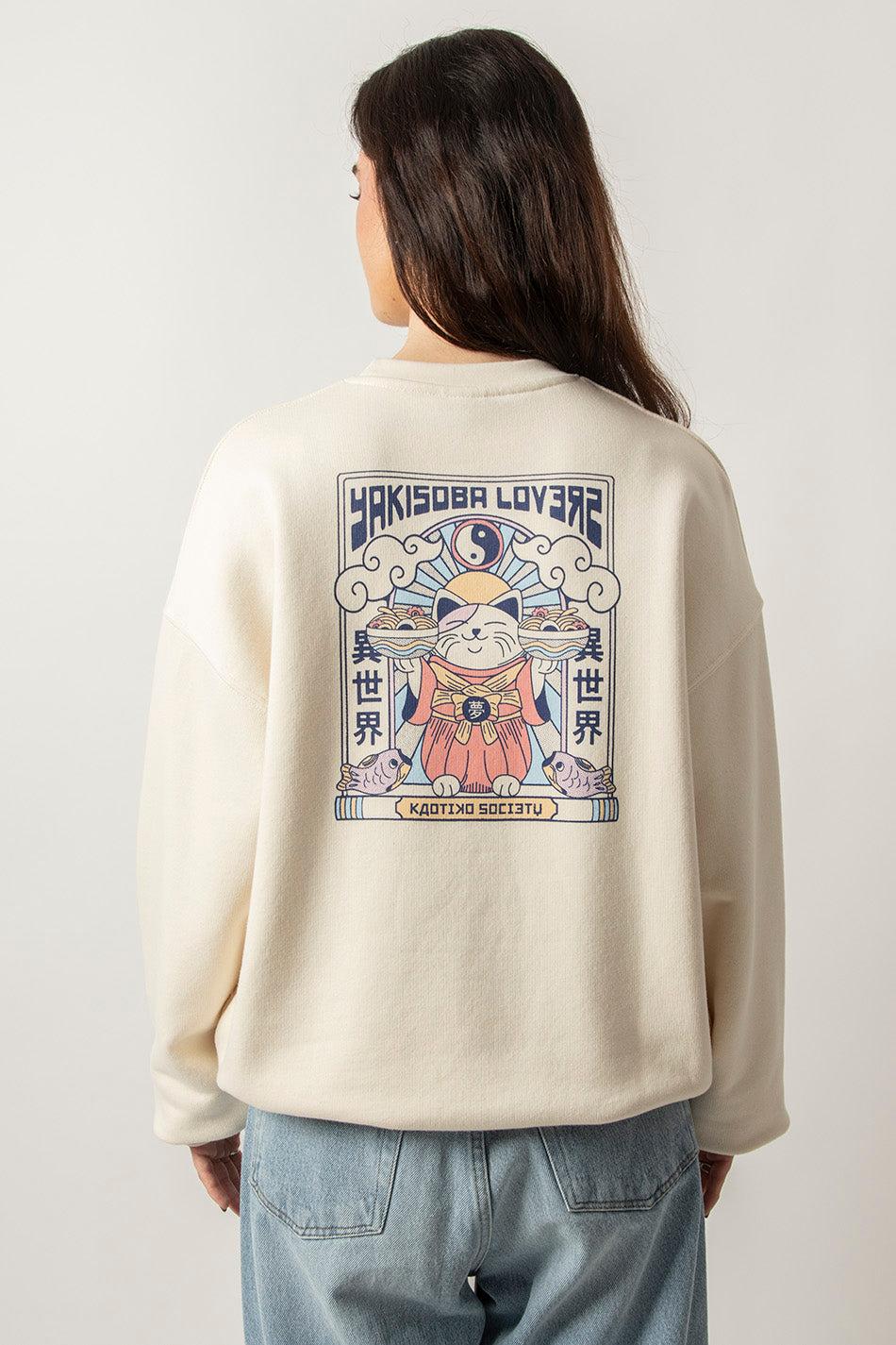 kaotiko Sudadera Yakisoba Lovers Organic Cotton Ivory Última moda