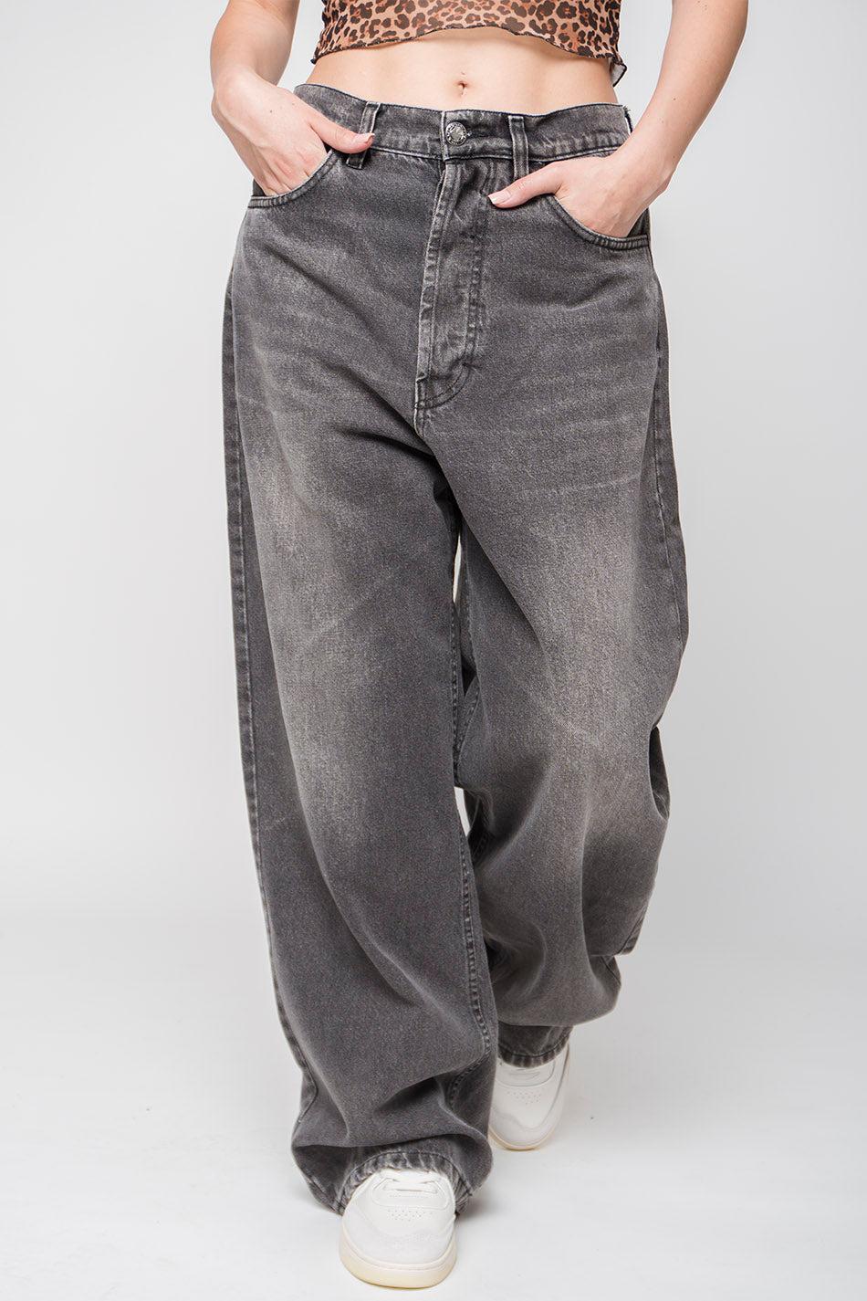 kaotiko Pantalón Loose Baggy Denim Black Descuento