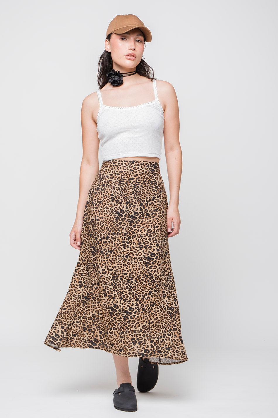 kaotiko Falda Larga Leopardo Grandes descuentos