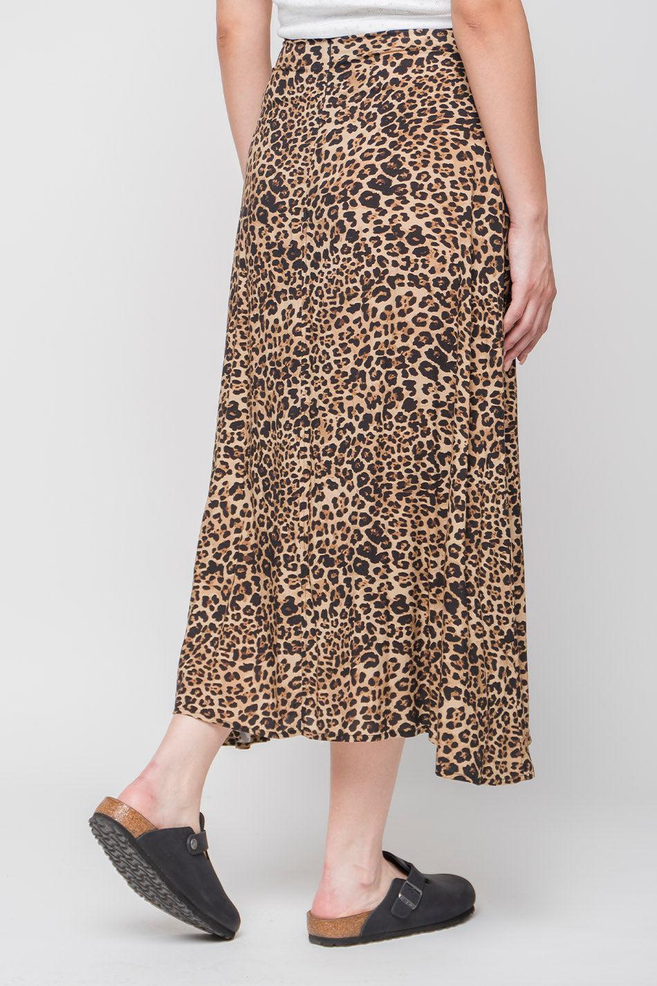 kaotiko Falda Larga Leopardo Grandes descuentos