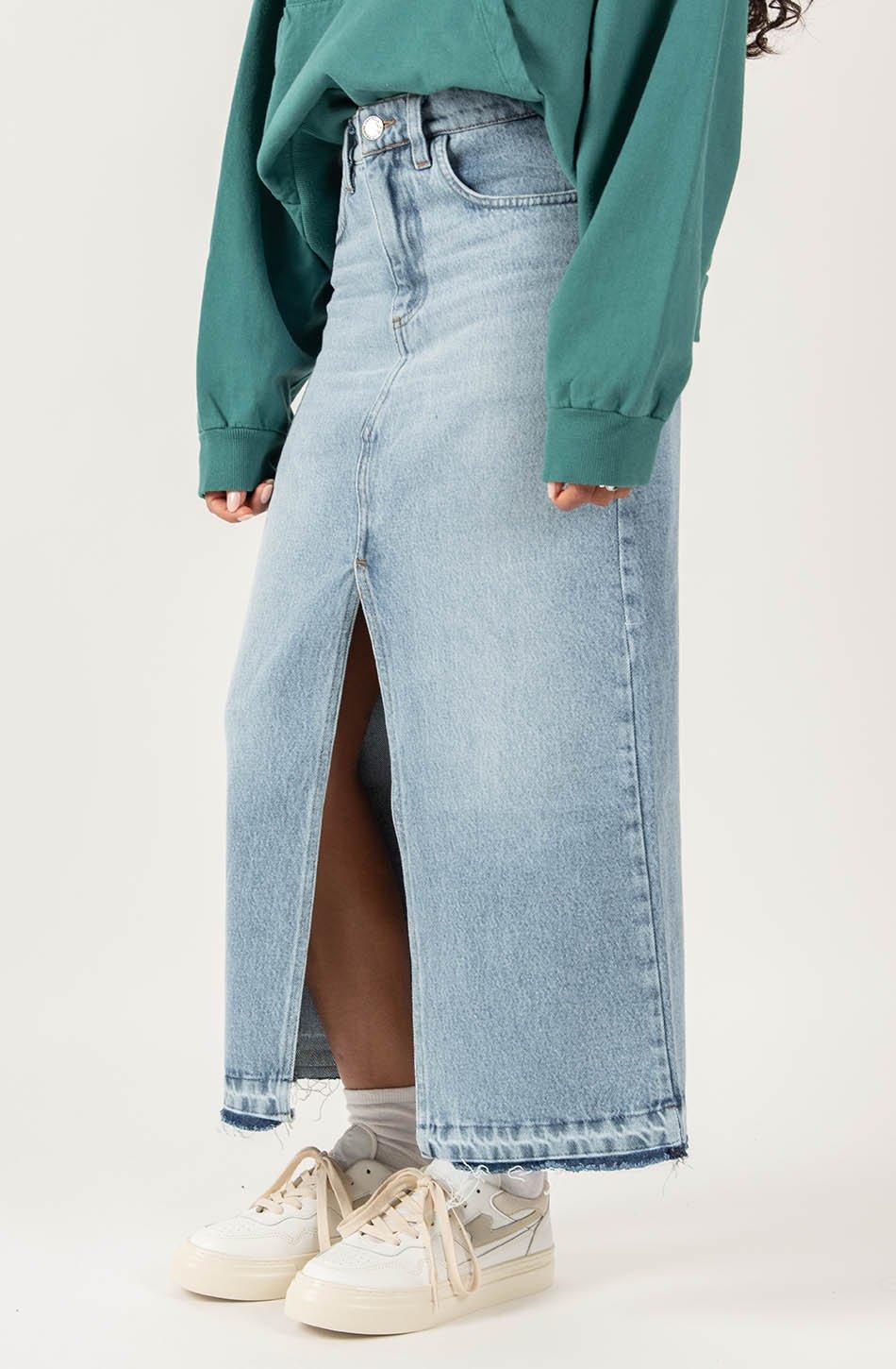 kaotiko Falda Long Denim Liquidación