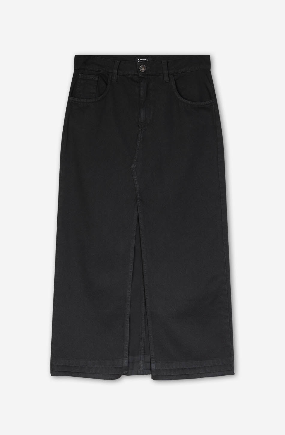 kaotiko Falda Long Denim Black