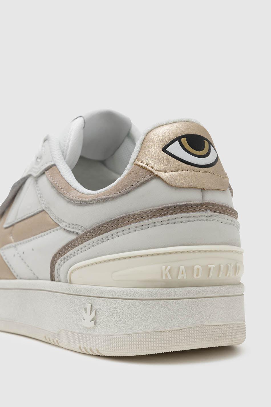 kaotiko Zapatillas Kaotiko Boston Piping Metal Gold Ofertas especiales