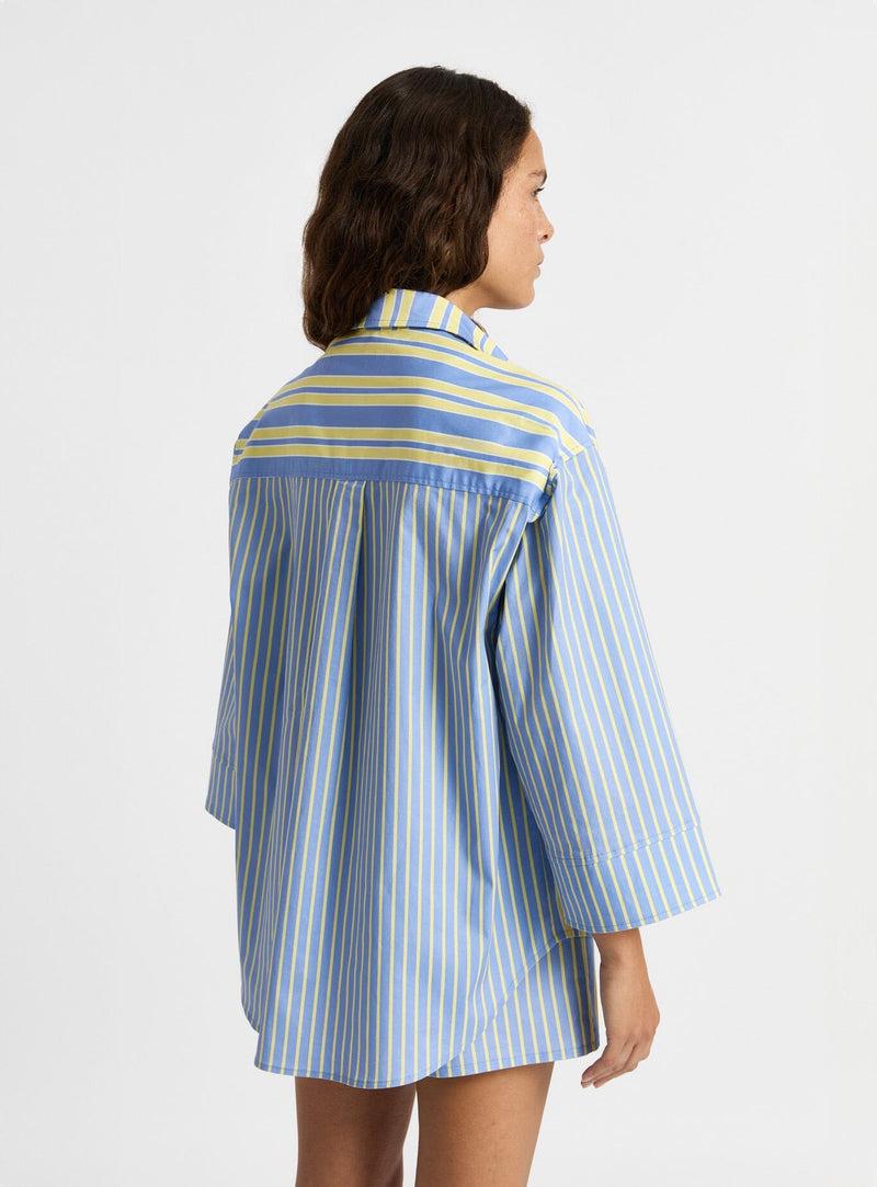 laagam CAOS BLUE POPLIN SHIRT Grandes ahorros