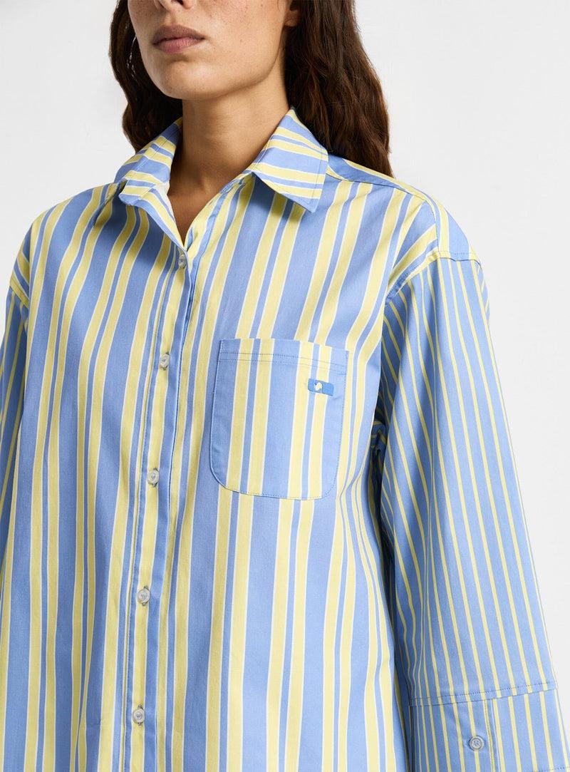 laagam CAOS BLUE POPLIN SHIRT Grandes ahorros