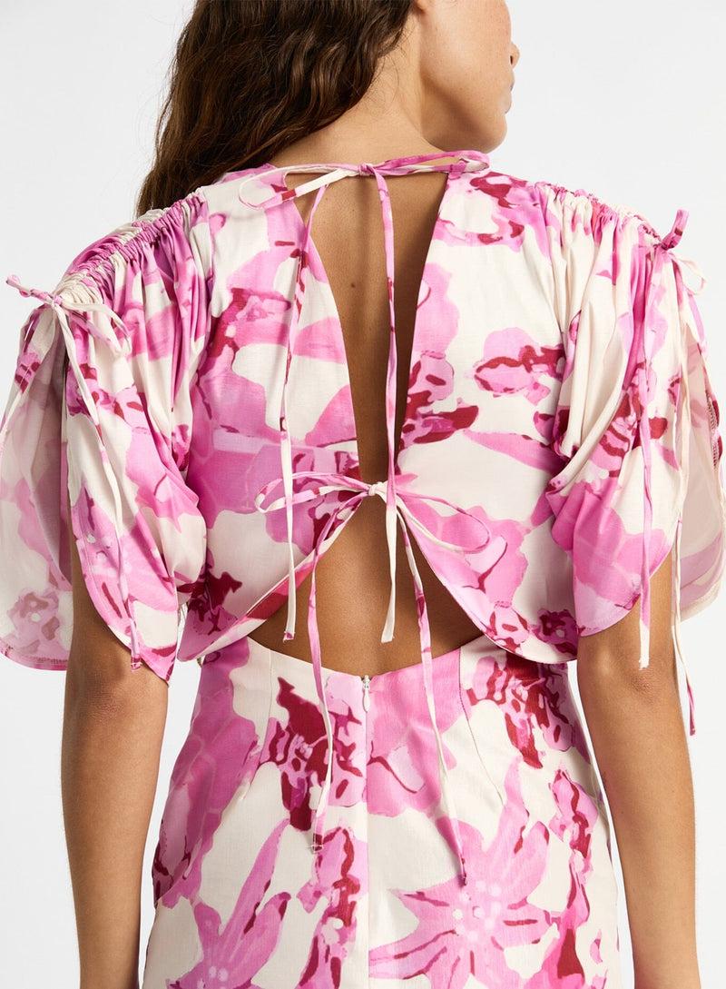 laagam IDUNA FLORA SHORT DRESS Rebajas de fábrica