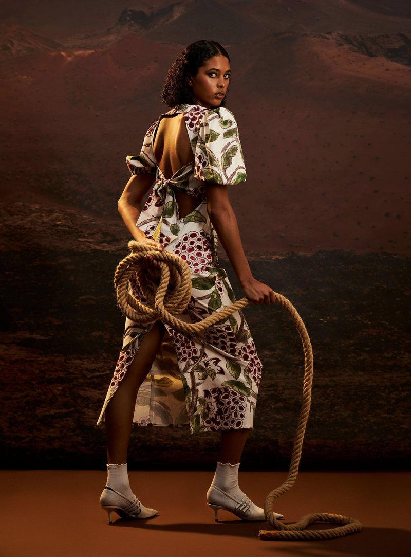 laagam PROVENCE GERD MIDI DRESS Oferta especial