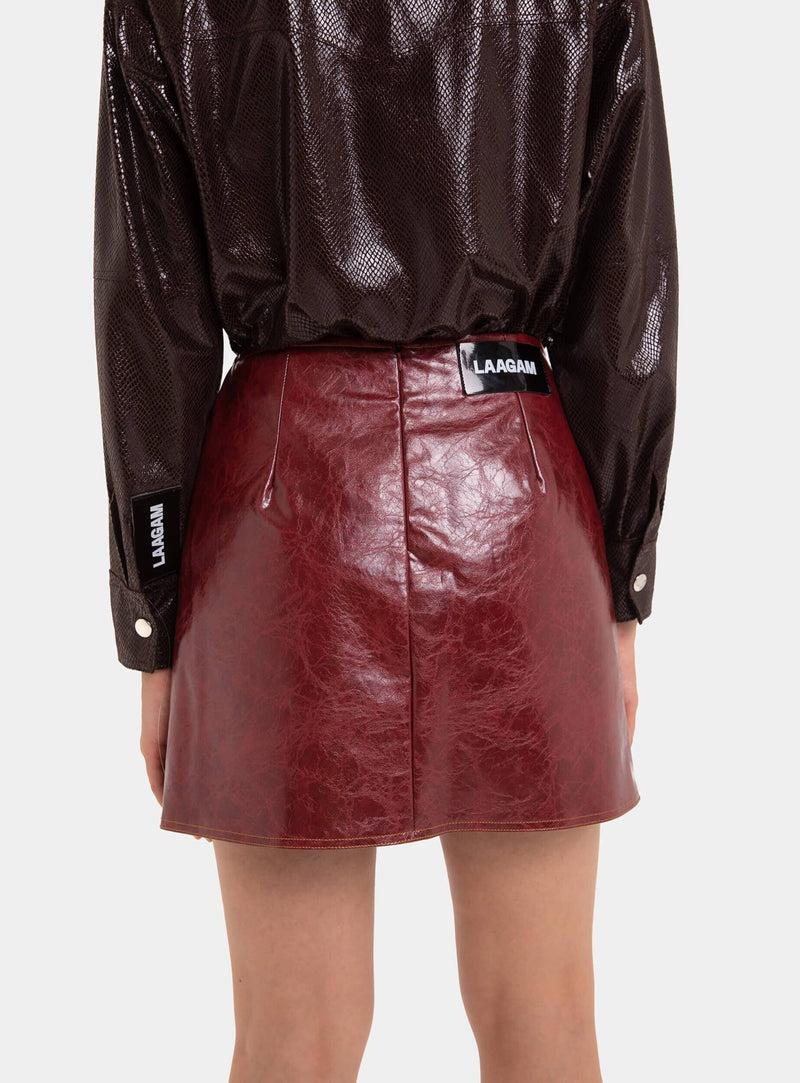 laagam FRANKIE BURGUNDY SKIRT Limitado a 3 días