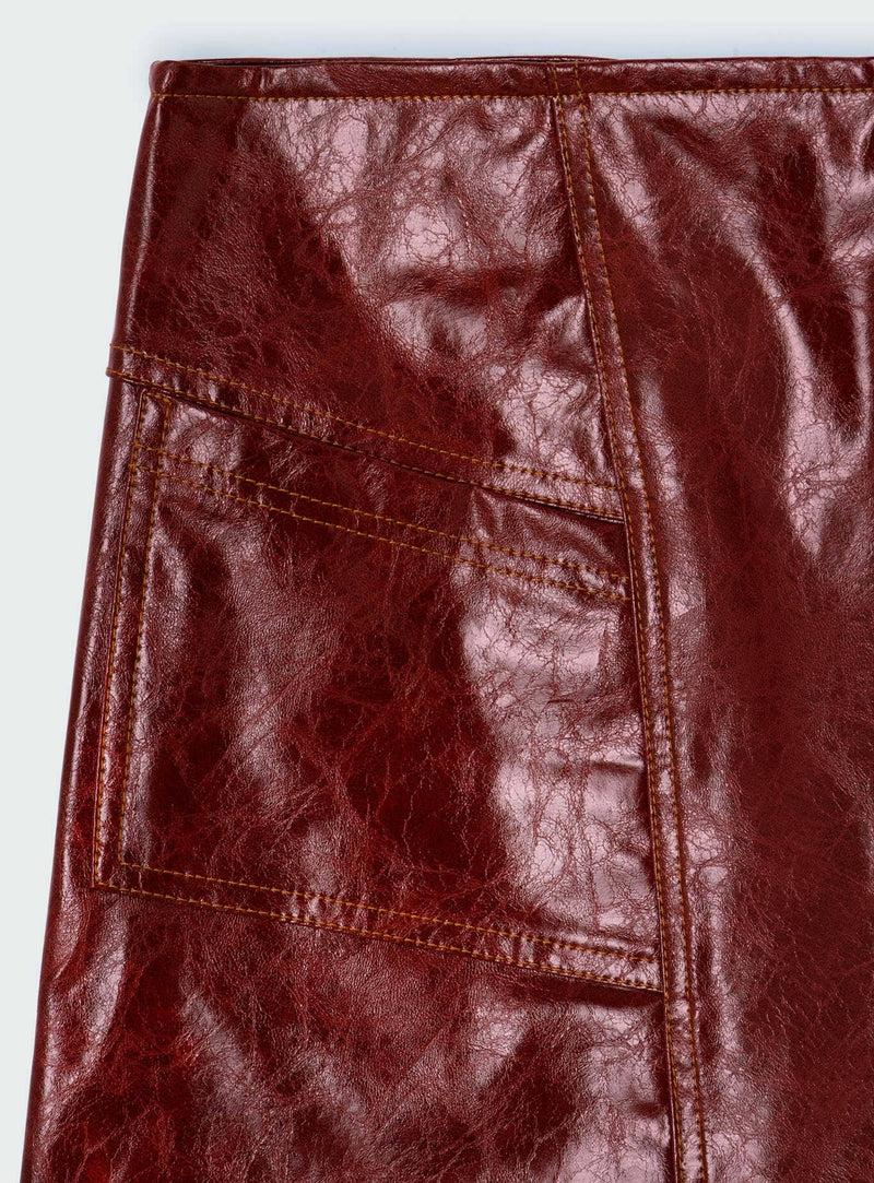 laagam FRANKIE BURGUNDY SKIRT Limitado a 3 días