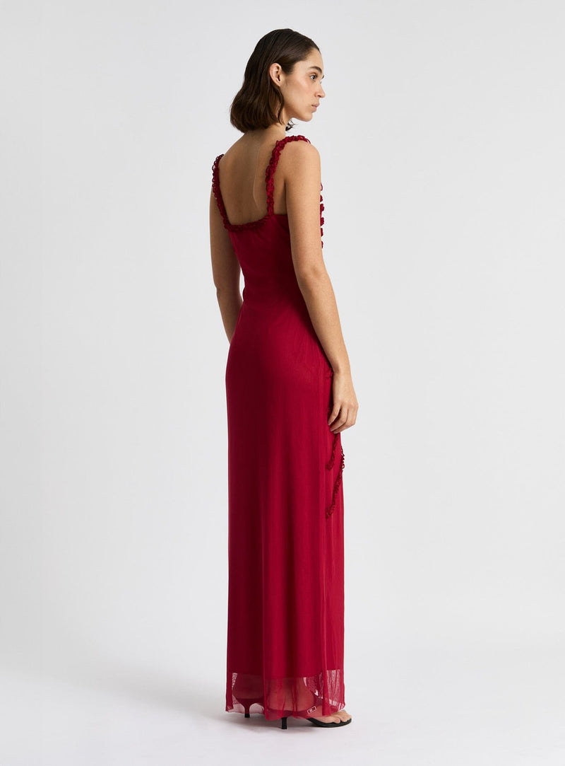 laagam ARABELLA BURGUNDY DRESS Ofertas