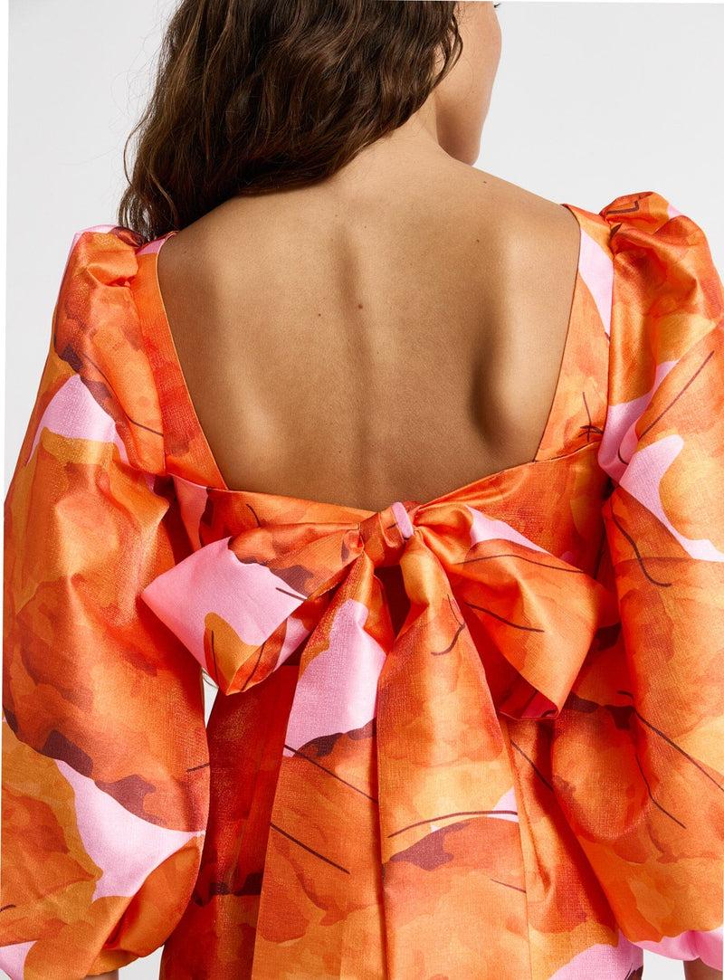 laagam LIZA FLEUR PUFF SLEEVE DRESS Gran oferta